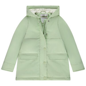 Parka gomme unie déperlante et rembourrée pour fille 