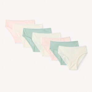 Lot de 7 culottes unies pour fille 