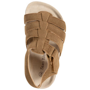 Sandales à brides marron effet daim pour bébé 