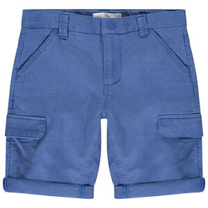 Bermuda en toile armurée à rabats pour garçon 