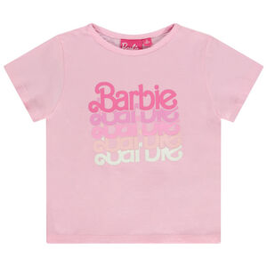 T-shirt manches courtes print fantaisie Barbie fille 
