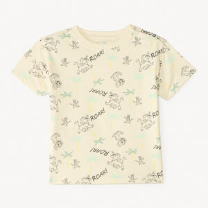 T-shirt manches courtes 1/2 oversize imprimé Le Roi Lion Disney pour bébé garçon 