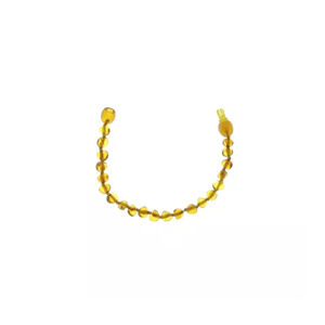 Bracelet d'ambre pour bébé à clip honey 