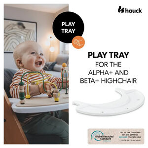 Plateau de jeu Play Tray pour chaise haute Alpha+ blanc 