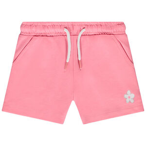 Short uni en molleton print fleur pour fille 