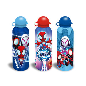 Gourde aluminium Spidey Marvel 500ml (modèle aléatoire) 