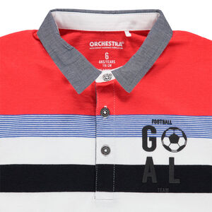 Polo manches courtes rayé pour enfant garçon 