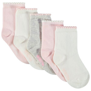 Chaussettes bébé fille blanc / rose J'aime Maman > Babystock