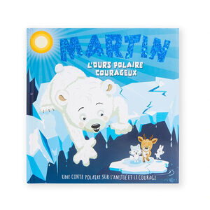 Livre personnalisé Martin l'ours polaire courageux 