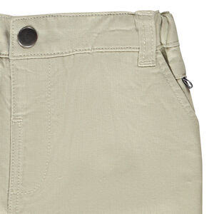 Bermuda coupe chino uni en coton armuré pour bébé garçon 
