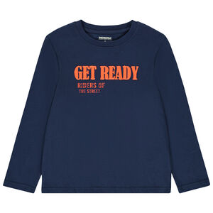 T-shirt manches longues à puff print texturé pour garçon 