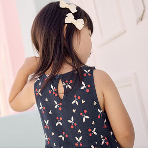 Robe sans manches imprimé fantaisie pour bébé fille 