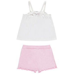 Ensemble 2 pièces avec débardeur à motifs variés pour bébé fille 