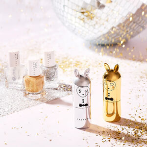 Mini vernis à l'eau Argenté à paillettes parfum vanille 