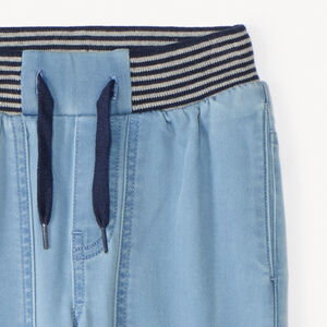 Jean droit avec taille élastiquée et rayée pour garçon 