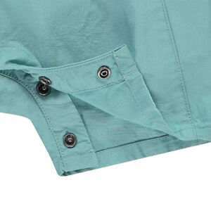 Salopette courte broderie palmier pour bébé garçon 