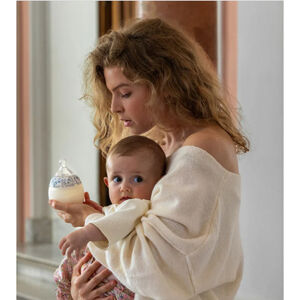 Biberon silicone 330ml Liberty Mimosa Field Blue 