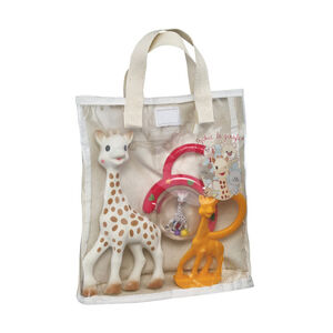 Sac cadeau avec 3 jouets d'éveil Sophie la Girafe 
