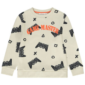 Sweat imprimé manettes de jeu pour garçon 