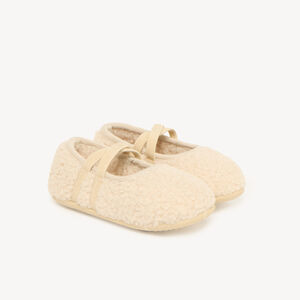 Chaussons babies fille en bouclette 