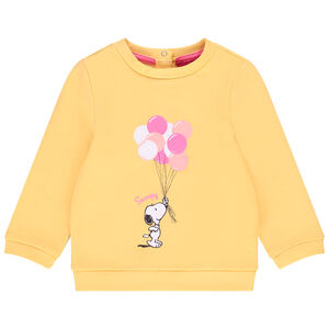 Sweat en molleton print Snoopy pour bébé fille 