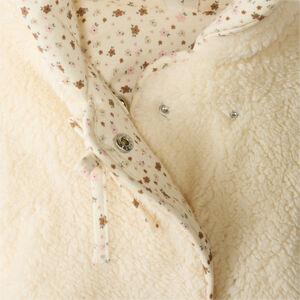 Veste en sherpa bébé fille avec capuche 