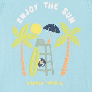 Débardeur en jersey motifs fantaisie pour garçon 