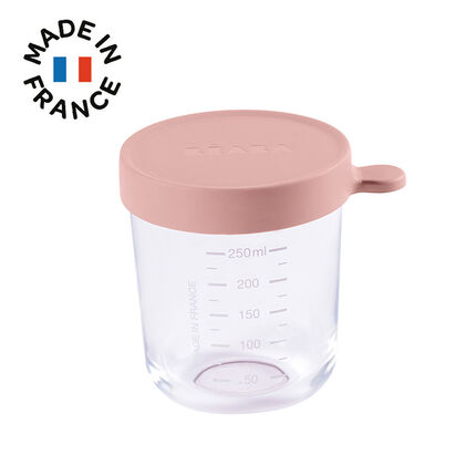 Pot De Conservation En Verre 250ml Rose Fonce Orchestra Fr