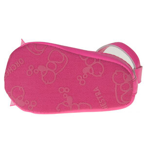 Babies roses à scratch avec noeud en tulle 