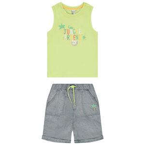 Ensemble 2 pièces print jungle pour bébé garçon 