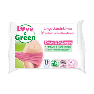 Lot de 20 lingettes intimes  