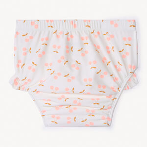Couche-culotte de bain imprimé cerises pour bébé fille 