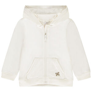 Gilet molleton à broderie papillon pour bébé fille 