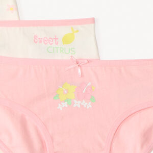 Lot de 7 culottes en jersey motifs citron pour fille 