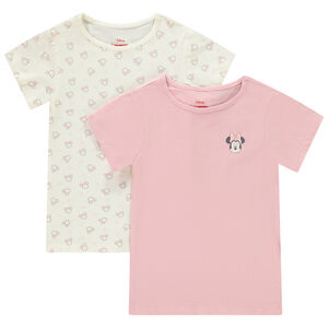 Lot de 2 maillots de corps manches courtes Minnie Disney pour fille 