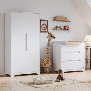 Armoire à 2 portes Ova blanc 