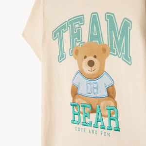 T-shirt manches courtes motif ourson pour bébé garçon 