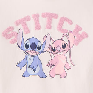 Sweat molleton colorblock à capuche Stitch Disney pour fille  