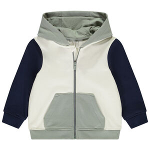 Gilet molleton oversize effet color block pour bébé garçon 