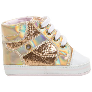 Bottillons souples pailletés à empiècements iridescents 