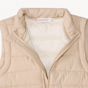 Doudoune sans manches matelassée unie pour garçon 