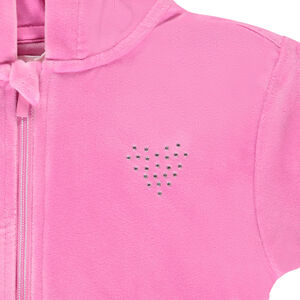 Ensemble jogging total look en velours fille 