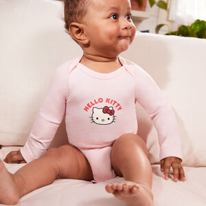 Lot de 3 bodies manches longues bébé fille Hello Kitty  