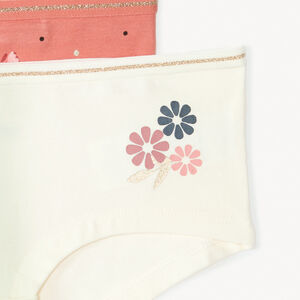 Lot de 4 shortys fantaisies pour fille  