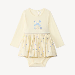 Robe bébé fille 2-en-1 imprimé papillon 