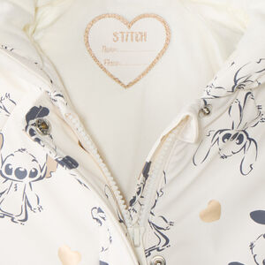 Parka à capuche fille imprimé Stitch Disney 