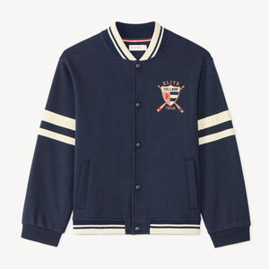 Gilet teddy garçon en molleton avec broderie fantaisie 