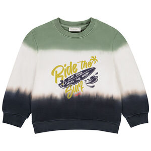 Sweat en molleton effet Tie and Dye fantaisie pour garçon  