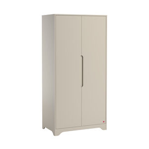 Armoire à 2 portes Ova gris-beige 