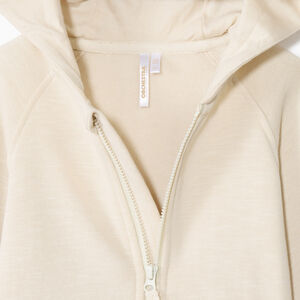 Gilet molleton uni à capuche ourson pour bébé garçon 